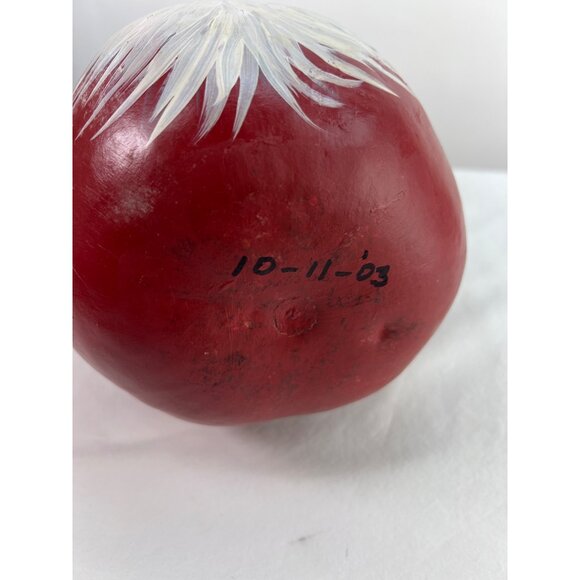 Hand-Painted Santa Claus Red Gourd Christmas Decoration 10-Inch - Picture 5 of 5